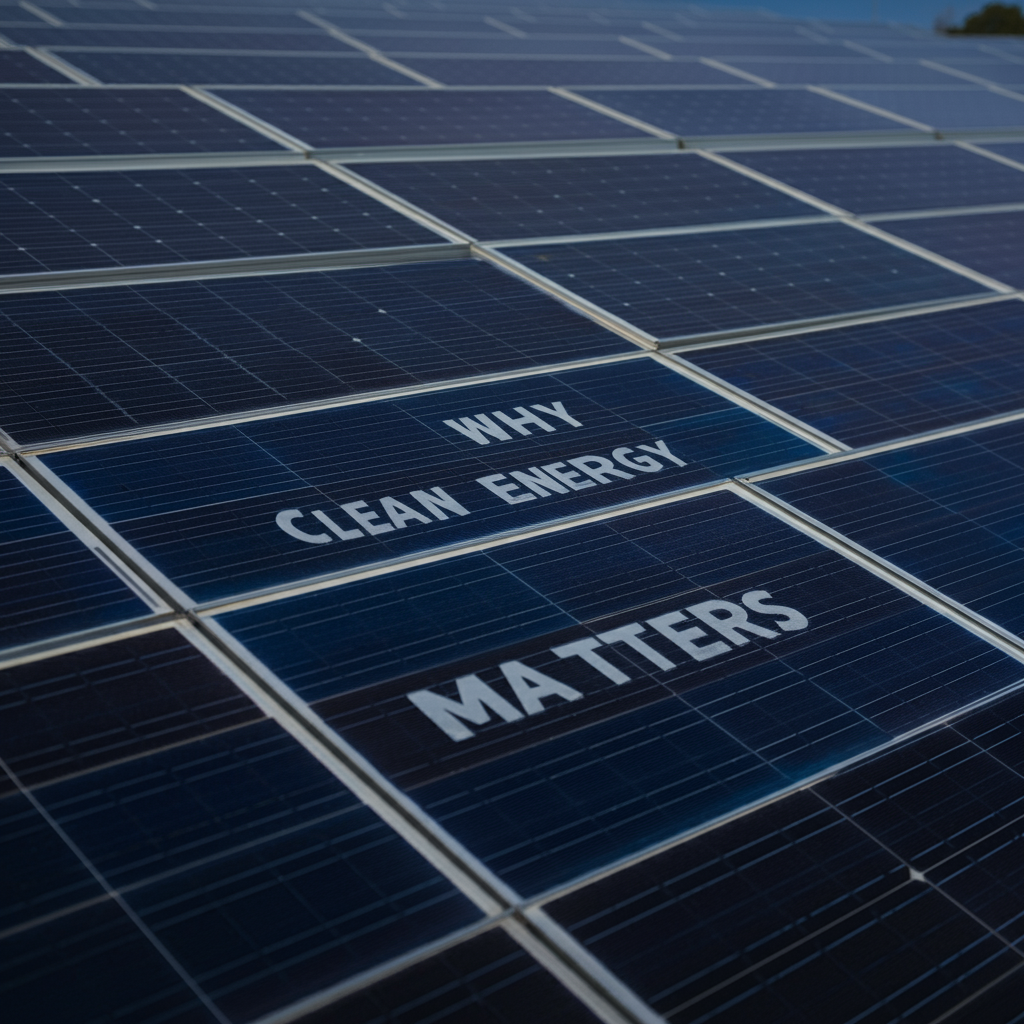 Why clean energy matters
